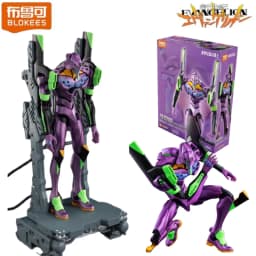 Blokees Building Block Man New Century EVANGELION-01/02/08-TV Anime Movable Model Ayanami Rei Asuka Mari Makinami Splicing Toy