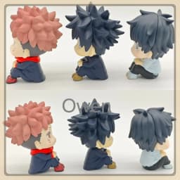 Gojo Fushiguro Sukuna Jujutsu Kaisen Sitting Pose Figure PVC Q Version Action Statue Desk Pal Gift Anime Collectible Model Toys