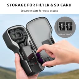 BRDRC Carrying Case for DJI Pocket 4P Camera Storage Box Protective Case ABS Hard Shell Lens & Screen Guard Accessories