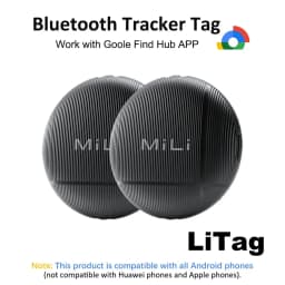 Smart Bluetooth Tags Compatible with Google Find Hub App Android (only) Item Locator Tracker Tags for Suitcases/Luggages