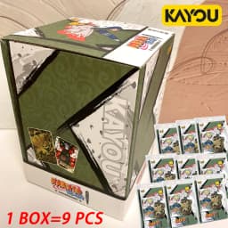 KAYOU Genuine Naruto Cards T4W9 T4W8 Booster Box Anime TCG Rare SE BP CR MR Ninja World Fight Chapter Collection Kids Toy Gift