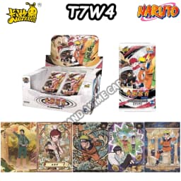 KAYOU Genuine Naruto Cards T4W9 T4W8 Booster Box Anime TCG Rare SE BP CR MR Ninja World Fight Chapter Collection Kids Toy Gift