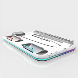 RGB Light and 3 Levels Turbo Cooling Station with Controller Charging Station for PS5/SLIM Digital/Disc with Headset Holder