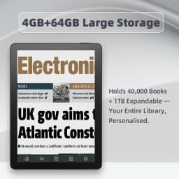 Bigme E-book Reader B6, 6-Inch E-Ink Electronic Book, 36-Level Front Light, 4GB+64GB Android 14 OS, Support Google Play E-Reader
