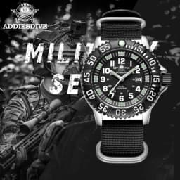 ADDIESDIVE Fashion Men's Analog Watches 50m Waterproof Luminous Tube Nylon Sports Men Military Wristwatches Quartz Watch For Men