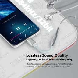 FiiO JA11 USB Type C to 3.5mm Earphone/Headphone Adapter USB C Cable USB C to 3.5 Audio Aux Cable For IOS Android