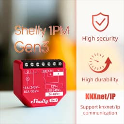 Shelly 1PM Gen3 Matter Smart Switch 16A with Power Metering Free Cloud Data Energy Optimization Analysis for Home Automation
