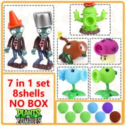 Plants VS Zombies 2 Playset Cactus Peashooter Coconut Cannon Genuine Game Scene Figure Ornaments Soft Silicone Birthday Gift boy