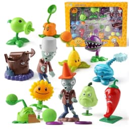 Plants VS Zombies 2 Playset Cactus Peashooter Coconut Cannon Genuine Game Scene Figure Ornaments Soft Silicone Birthday Gift boy