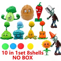 Plants VS Zombies 2 Playset Cactus Peashooter Coconut Cannon Genuine Game Scene Figure Ornaments Soft Silicone Birthday Gift boy