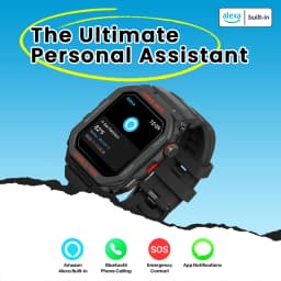 New Zeblaze Ares GPS Smart Watch Built-in Alexa & GPS Make/Answer Phone Calls Smartwatch Heart Rate Spo2 Fitness Tracking Watch