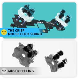 eXtremeRate Whole Clicky Kit for ps5 Controller BDM-030 Shoulder Face Dpad Buttons, Custom Micro Switch Clicky Kit Mouse Click