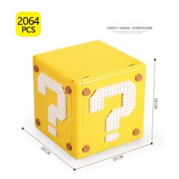 2064PCS 64 Styles Question Mark Box Building Blocks DIY Assembly Ornament Toy Birthday Holiday Gift
