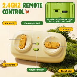 Magnetic Eating Snake Remote Control Car Toy for Boys Dual Player Battle Greedy Bean Children's Birthday Gift