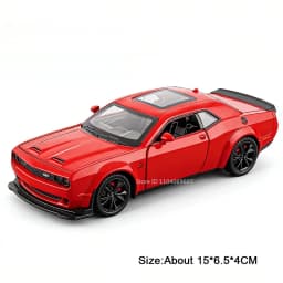 1:32 Hellcat Tomahawk Model Toy Supercars Alloy Diecast Sound Light Doors Opened Pull Back Simulation Sports Car Toys for Kids