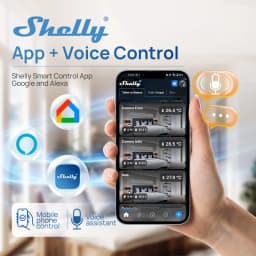 Shelly 1 Gen3 Dry Contact Smart Switch WiFi Bluetooth Operated Relay Low Voltage Support Over Temperature Protection Control