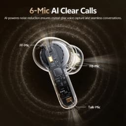 QCY MeloBuds N20 Wireless Earphones HT20 Bluetooth 6.0 Adaptive Hybrid ANC Headphone 6 Mics HD Call TWS Earbud 68ms Low Latency