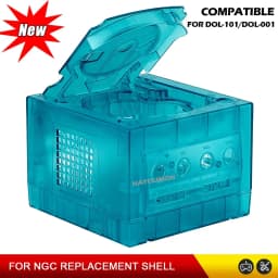 8 COLORS Ice Blue Transparent Housing Replacement Shell Case For Gamecube NGC DOL-001 and DOL-101 Game Console Gaming Accssories