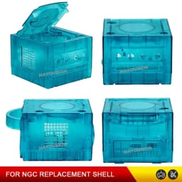 8 COLORS Ice Blue Transparent Housing Replacement Shell Case For Gamecube NGC DOL-001 and DOL-101 Game Console Gaming Accssories