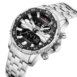 NAVIFORCE Fashion Brand Black Gold Men Watch Fashion Luxury Quartz Wrist Watches Sport Waterproof Stainless Steel Strap NF9234