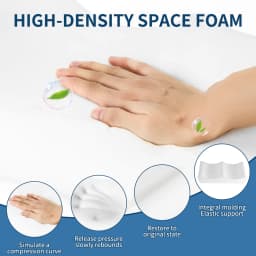 Leg Pillows, Relief Waist Pain Leg Cushion, Sleeping Leg Raiser for Bed, Sofa, Lounge Chairs, Bottom Anti-Slip & Two Fixed Bands