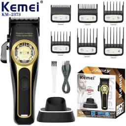 Kemei KM-2373Hair Clipper Magnetic Levitation Motor Hair Clipper Charging Base Men's Hair Clipper