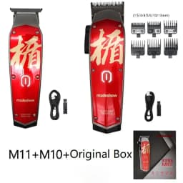 Madeshow M10 Professional Hair Clippers Hair Trimmer for Men Adjustable Cordless Hair cutting Machine For Barbers Beard Trimmer