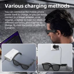HIBLOKS Ray-Ban Meta Wayfarer Glasses Fast Charging Cable Charger For RW4006/RW4008/RW4012/RW4010/RW4014 Portable Safe Type C