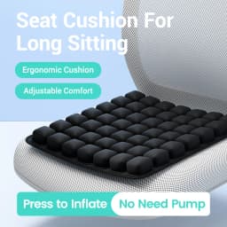 1pc 3D Ergonomic Chair Cushion For Long Sitting, Office Chair Car Seat Cushion, Adjustable Inflatable Cushion
