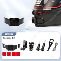 2026 Motorcycle Helmet Chin Mount for GoPro Hero 13 12 11 10 9 Insta360 X5 X4 Ace Pro 2 DJI 5Pro 4 AKASO Camera Accessories