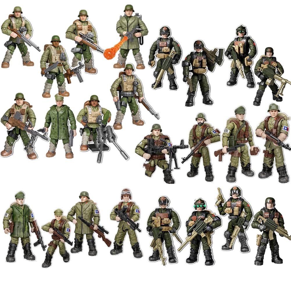 Military Army Soldiers World War SWAT Polices Soldiers Special Forces Model Assembly Building Blocks Bricks Toys Gift 