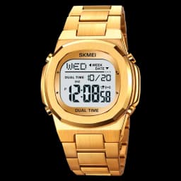 SKMEI 2004 Luxury Digital Watch for Men Sport Calendar Steel Waterproof Electronic Men Wristwatches Led Alarm Clock Reloj Hombre