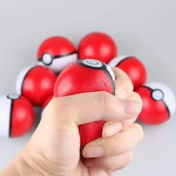 10pcs/set Cartoon Pokemon Anime Poke Ball Squeeze Toy Bouncing Ball Kawaii Poke Ball Toy