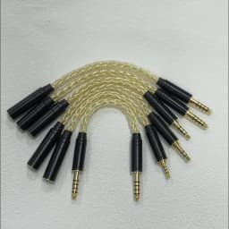 IvipQ Adapter Cable 2.5/3.5/4.4mm Male To 2.5/3.5/4.4mm Female Male to Male 8 Core Gold+Silver Balanced Audio Conversion Cable