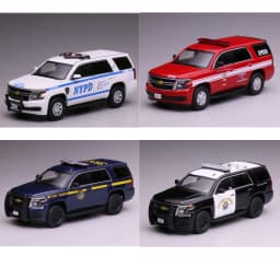 596 1/64 Chevrolet Impala River Fire Department Yukon Caimaro NYPD Car Alloy Motor Vehicle Diecast Metal Model Kids Toys Boys
