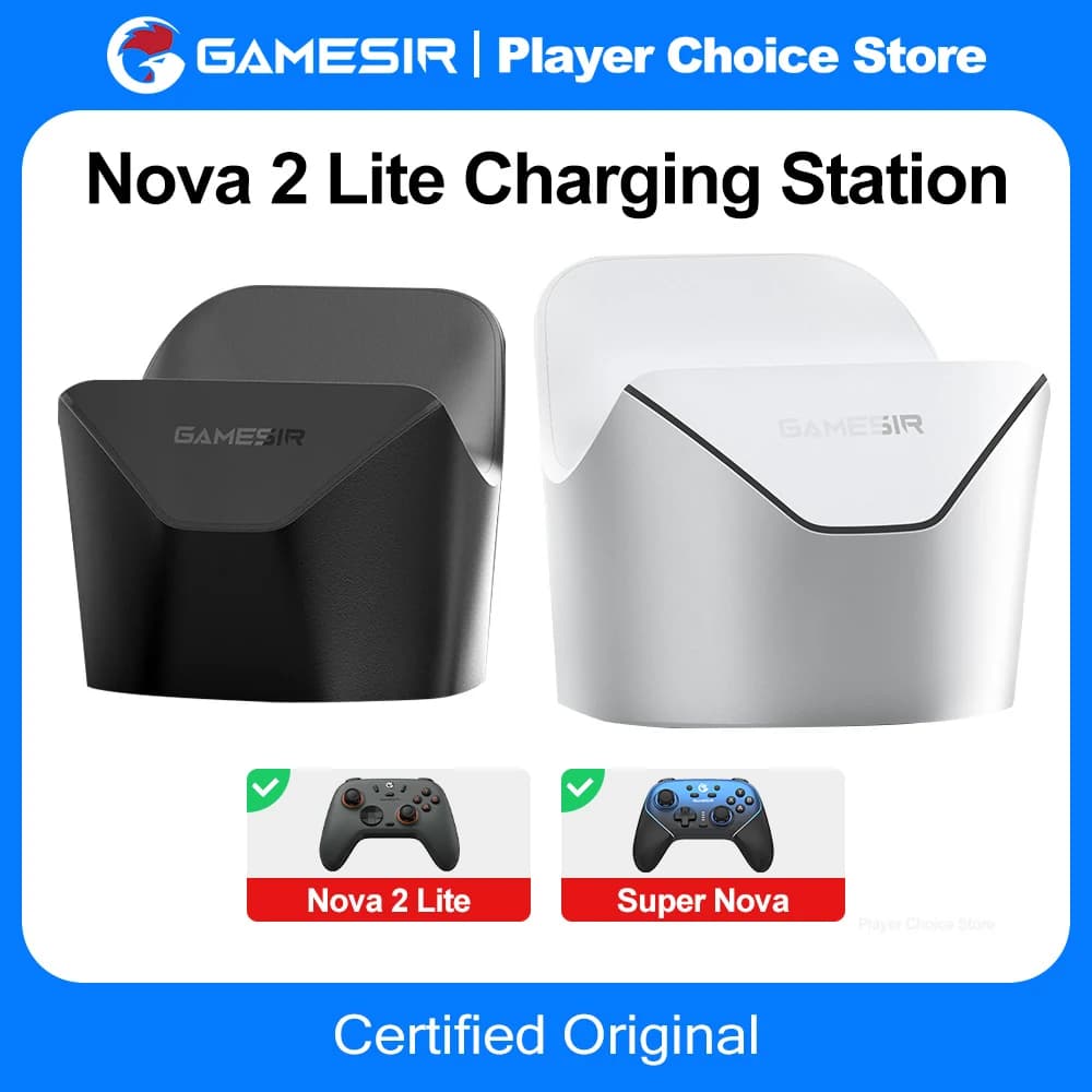 GameSir Gamepads Charger Dock Nova 2 Lite Super Nova Charging Station Original Stylish Dispay Stand Smart Start Stop Charging