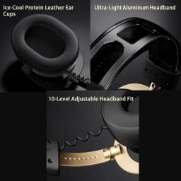 MCHOSE V9 Turbo+ 7.1 Surround Sound Magnetic Wireless Gaming Headset90° Swivel Ear Cups 60mm Low Latency RGB Magnetic Charging