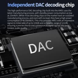 KZ AM01 Hi-Fi DAC Audio Adapter Type-C to 3.5mm Dual Chip IC Amplifier 32bit/384kHz Earphone Cable