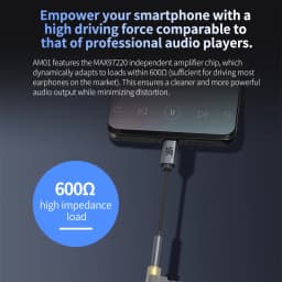 KZ AM01 Hi-Fi DAC Audio Adapter Type-C to 3.5mm Dual Chip IC Amplifier 32bit/384kHz Earphone Cable