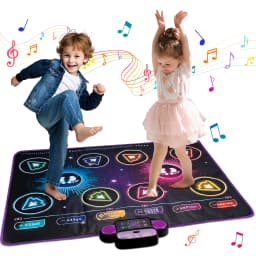 Kids Electronic Dance Mat Dancing Blanket Double Players Mode with 9 Levels Kid Floor Music Blanket Educational Toys Kids Gifts