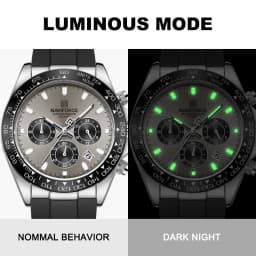 NAVIFORCE Casual Men's Watch Waterproof Sports Quartz Clock Silicone Strap Chronograph Luminous Wristwatches Relogio Masculino