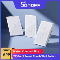 SONOFF TX Gen2 US Smart Touch Wall Switch T6 120 Matter Detach Relay Adjustable Night Switch Locator Apple Ecosystem Compatible