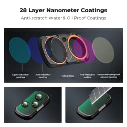 K&F CONCEPT ND Filters for Insta360 Luna Ultra Magnetic Filter UV CPL Black Mist 1-4 Variable Neutral Density Lens Filters