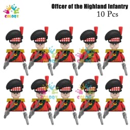 Kids Toys 22/10 Pcs Napoleonic Wars Military General Soldier Building Blocks Imperial Navy Figures Toys For Kids Birthday Gifts
