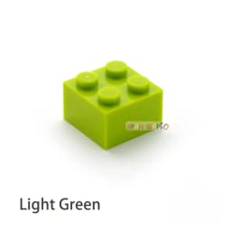 300pcs Thick 2x2 Dots DIY Building Blocks Figures Bricks Educational Creative Plastic Toys for Children Compatible With 3003