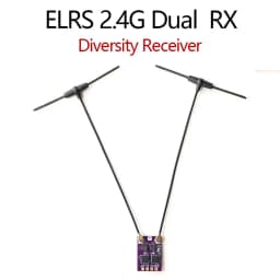 ELRS 2.4G Diversity Receiver Dual Antenna RX Built-in TCXO for FPV Freestyle RC Racing Long Range Drone Accessories