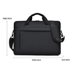 Laptop Tote Bag, Business Briefcase, Adjustable Shoulder Straps, Zipper Closure - Perfect for School, Office and Daily Commute