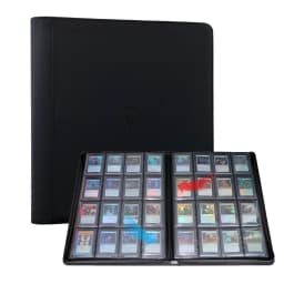 16 Pocket Toploader Binder, Holds 640 Top Loaders - Premium Top Loader Binder, Sleeves for 3' X 4' Rigid Card