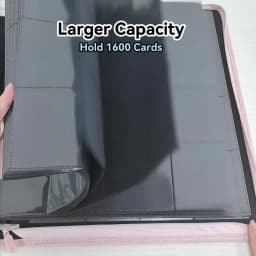 1600-Pocket PU Card Binder, 16-Pocket Anti-Scratch Album, Sports Game Card Collector Book, Perfect Holiday & Birthday Gift