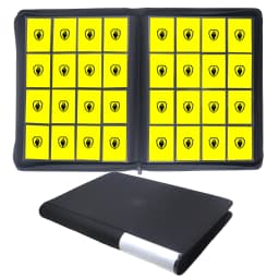 1600-Pocket PU Card Binder, 16-Pocket Anti-Scratch Album, Sports Game Card Collector Book, Perfect Holiday & Birthday Gift